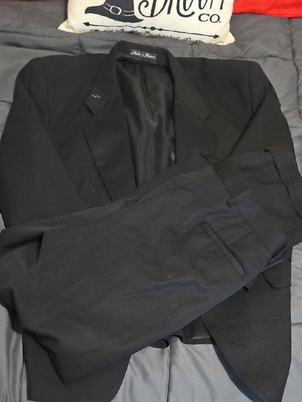 Balmain Classic Black Men’s Suit Jacket & Pants Set Size 34x34